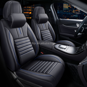 Coprisedili Auto Blu Gemstone in Pelle Nappa, Avvolgenti a 360°, Traspiranti, Universali per Tutte le Stagioni, Compatibili con <span class=keywords><strong>Opel</strong></span> <span class=keywords><strong>Corsa</strong></span> 2019-2025 - Product Image 2