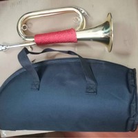 Custom Logo Bugle Calls Assault Old-Fashioned Assembly Aldult Brass Horn Props Trumpets Musical Instruments for Performance