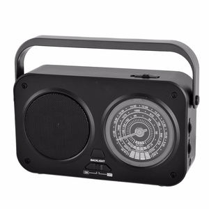 Radio AM FM Bluetooth portable, conception portative, double haut-parleur, 3 piles UM 2 ou adaptateur secteur, 5,1 x 9,0 x 2,3 pouces - Product Image 1