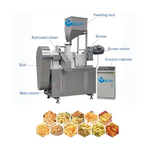 Máquina De Fritura Comercial Extrusora Kurkure Cheetos Snack Manufacturing Equipment