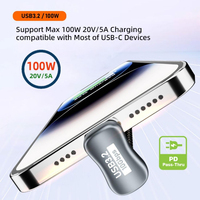 Fonction complète de haute qualité en forme de U USB3.2 GEN2 Type C 10Gbps 100W câble de données de charge rapide prend en charge le câble audio et vidéo OTG