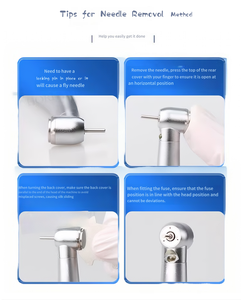 เครื่องมือทันตกรรมแบบพกพาความเร็วสูง สแตนเลสสตีล สำหรับการผ่าตัดฝังรากเทียม มีสีสันให้เลือก 4 ปุ่ม ใช้ในคลินิก - Product Image 6