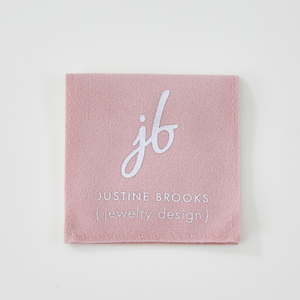 8x8cm Pink Earring Necklaces Suede Pouch Velvet <b>Gift</b> Bag Custom Jewelry Packaging Pouch Bag with Flap - Product Image 2
