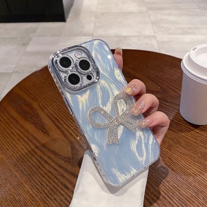 Nouvelle coque de téléphone élégante et luxueuse en tulle à nœud papillon scintillant, adaptée à Xiaomi, Samsung, Oppo et Vivo - Product Image 2