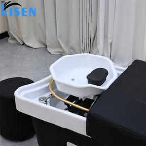 KISEN di alta qualità semplice per lavare i capelli lavabo salone di bellezza Shampoo tailandese <span class=keywords><strong>da</strong></span> massaggio per lavare i capelli Shampoo LED per la testa del letto Spa lavello - Product Image 4