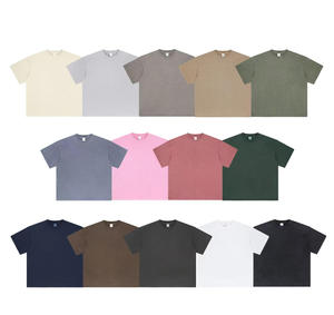 T-shirt vintage 2026 pour homme, coupe ample, en pur <span class=keywords><strong>coton</strong></span> respirant et anti-humidité, à manches courtes, couleur unie, style sportif, sortie d'usine - Product Image 5