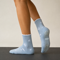 Chaussettes de sport respirantes et antidérapantes pour femme, avec logo personnalisé, idéales pour le yoga et le Pilates, collection été