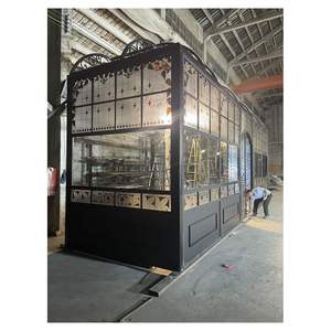 Prima Bon Prix en gros Usine Automatique double vitrage extérieur autoportante en fer forgé Véranda véranda - Product Image 1