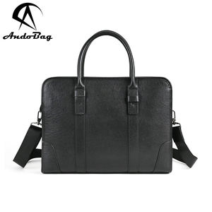 AndoBag Sac à main pour ordinateur portable 15 pouces pour hommes, en cuir de vache véritable, sac messager décontracté tendance, sacs pour hommes d'affaires 1441 - Product Image 1