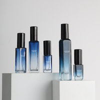 XINTE N128-610 Flacon de parfum carré en verre portable de 10 ml à usage cosmétique avec pulvérisateur à pompe, emballage carton, diffuseur à bâtonnets