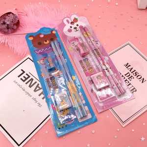 Set di matite per cartoni animati cancelleria creativa set di cancelleria per studenti premio per bambini confezione regalo scuola primaria - Product Image 3