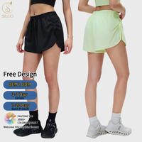 Celana Yoga Wanita Musim Panas dengan Tali Serut Samping, Longgar, Bernapas, Cepat Kering, Celana Pendek Olahraga Santai untuk Gym, Fitness, dan Lari