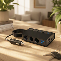 Allume-cigare le plus populaire 2026, 180W grande puissance, 4 ports USB, chargeur rapide pour voiture