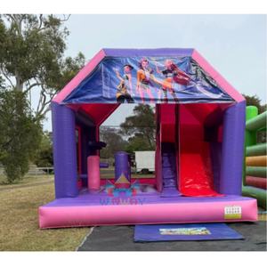 <span class=keywords><strong>Castillo</strong></span> Inflable Comercial de Alta Calidad, Estilo Coreano, Combinado, Material de PVC, para Alquiler en Exteriores, con Certificación CE - Product Image 3