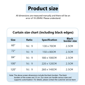 Topleo Foldable Alr Grey Projector <b>Screen</b> With Stand Tripod White Grid Anti Light Fast <b>Fold</b> Inflatable Outdoor MK08 Floor 120 - Product Image 6