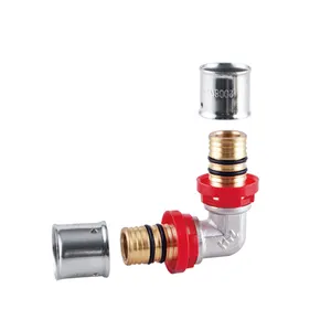 Premium brass press fittings for multilayer plumbing Crafted for durability. Customize, choose nickel-plated fo