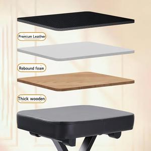 Banco de Piano Plegable Simple, 3 Colores, Altura Ajustable, Taburete Acolchado para Teclado, Accesorio para Práctica Diaria de Música en Casa - Product Image 4