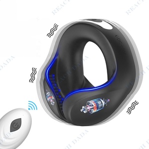 REACH DADA Adult Sperm Lock Ring <b>Remote</b> <b>Control</b> Scrotal Massager Delay Ring for Couples <b>Vibrating</b> Penis Ring-Life Waterproof CE - Product Image 5
