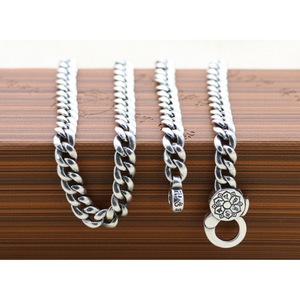 Collier en <span class=keywords><strong>Argent</strong></span> Sterling S925 avec Pendentif Mantra à Six Mots, Bijou Tendance pour Hommes et Femmes - Product Image 1