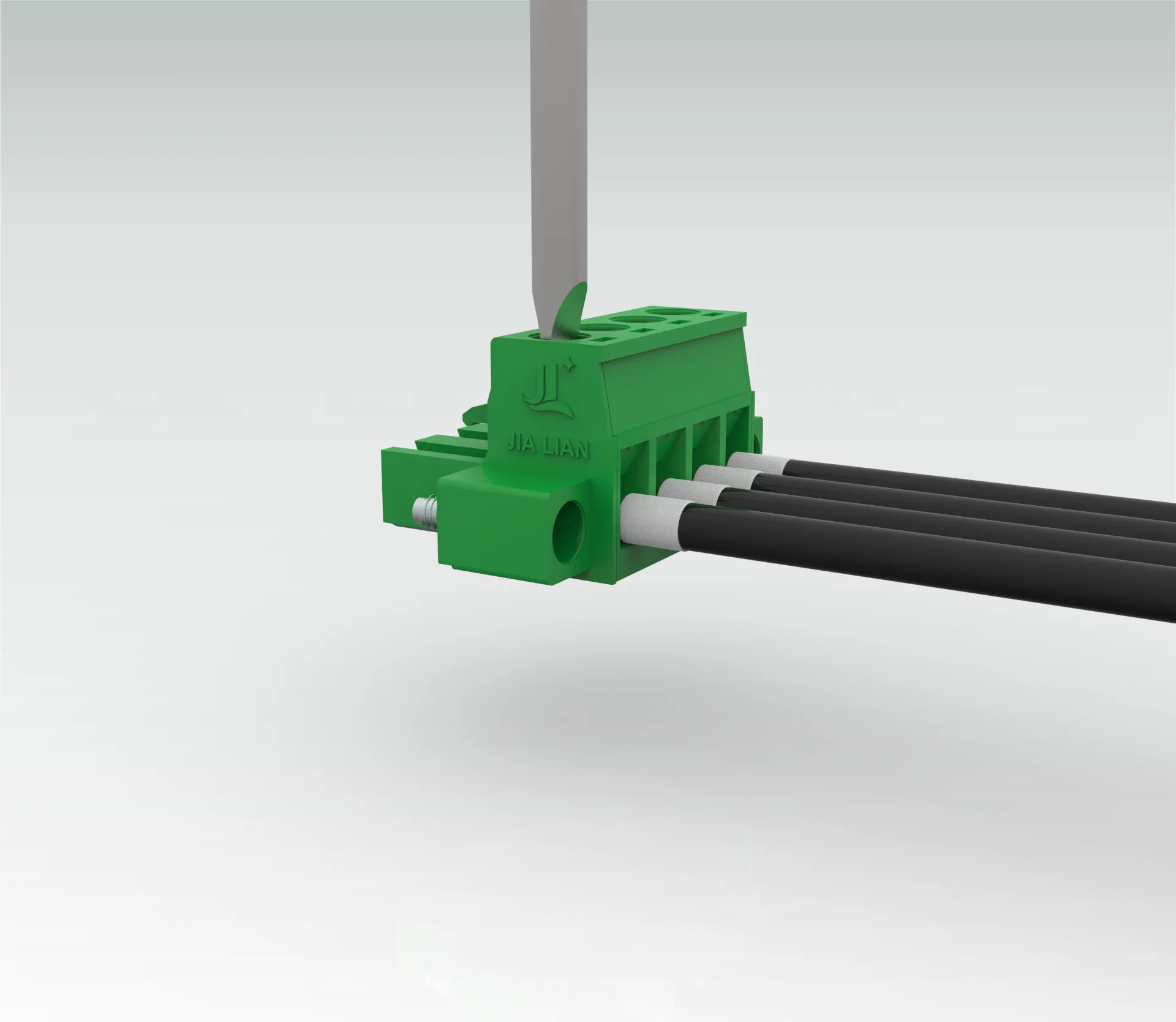Customization UL94V-0 Galvanized Wiring Screw Power Distribution Plastic Stopper Plug-In Terminal Block