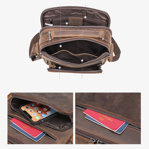 Borsa a tracolla da <span class=keywords><strong>uomo</strong></span> in vera <span class=keywords><strong>pelle</strong></span>, - Product Image 5