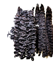Extensions de cheveux humains brésiliens Remy 100% naturels, bouclés, ondulés naturels, lisses soyeux, raides crépus, ondulés effet mouillé