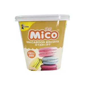 Tiny Mico Macaron 88G Boxed Multi-Smaak Netto Rode Orio Koekjes Casual Snack Groothandel
