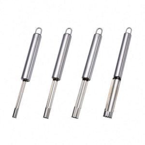 Juego de 7 utensilios manuales de acero inoxidable para extraer el centro de frutas y verduras, herramientas para hacer bolas de sandía, venta al por mayor - Product Image 3