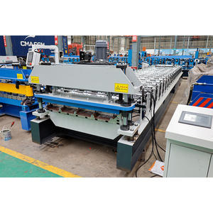 자동 트라페조이드 지붕판 롤 성형기, 컬러 강판 타일 펌프 기어 베어링 핵심 부품 포함, 바닥재용 - Product Image 5