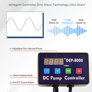 ปั๊มน้ำแบบจุ่มใต้น้ำ 8000 ลิตร/ชม. DC 24V สำหรับตู้ปลาและบ่อ ปั๊มน้ำหมุนเวียน 24v DC ปั๊มจุ่มใต้น้ำสำหรับตู้ปลาแบบสองระบบ - Product Image 3