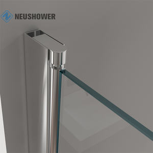 Porte pivotante <span class=keywords><strong>de</strong></span> style moderne pour <span class=keywords><strong>baignoire</strong></span> Porte <span class=keywords><strong>de</strong></span> douche à profil mural en aluminium - Product Image 6