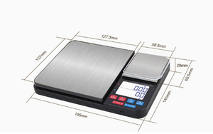 Fabricante Líder de Básculas Digitales de Cocina de la Mejor Calidad, Báscula <span class=keywords><strong>para</strong></span> Pesar Alimentos de 0.1G, Báscula de Doble Plataforma con Batería - Product Image 4