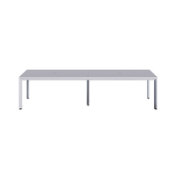 Ensemble table et chaises de conférence modulaires en bois avec assemblage de bricolage au design moderne-Mobilier de bureau commercial