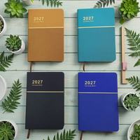 Carnet de planification A5 en cuir PU, vente en gros usine, agenda hebdomadaire 365 jours, journal de gestion du temps pour bureau et affaires