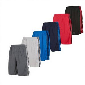 กางเกงขาสั้นผู้ชายผ้าฝ้ายขนสัตว์ 100% เป็นมิตรกับสิ่งแวดล้อม ขายส่ง รับสกรีนโลโก้ เอวยางยืดปานกลาง พิมพ์ลายลำลอง สำหรับเล่นกีฬากลางแจ้ง สีพื้น - Product Image 1