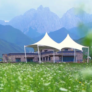 Ocio al aire libre Bar Café Terraza Sombrilla Toldo Paraguas Membrana arquitectónica extensible para aplicación de parque - Product Image 5