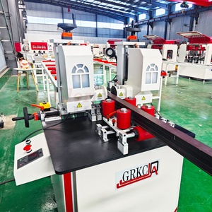 Machine de fabrication de fenêtres et de portes en PVC/UPVC et en aluminium contrôlée par PLC, avec scie à onglet automatique, 380V/220V, garantie 1 an - Product Image 3