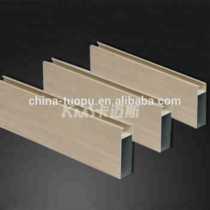 Nội thất xây dựng Hạt gỗ màu ép đùn nhôm dầm vách ngăn Trần treo trần - Product Image 5