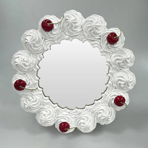 क्रीम केक मेकअप दर्पण एकल पक्ष राल दर्पण राजकुमारी डेस्कटॉप मेकअप रचनात्मक मेकअप दर्पण अनुकूलन - Product Image 5