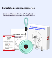 Système d'alarme anti-candide pour les voyages par caméra Détecteur infrarouge USB portable pour le feu et la fumée Hôtel et maison