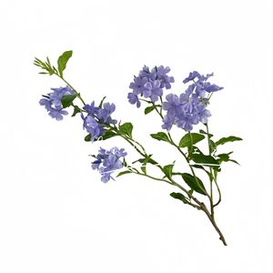 Ramo de flores artificiales de copo de nieve azul, flores de seda de alta simulación para decoración del hogar, mesa de sala de estar, accesorios de fotografía de boda - Product Image 5