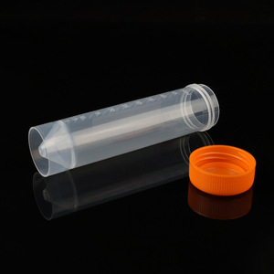 Hisamori Centrifuge Tubes 50ml Plastic With <b>Screw</b> Caps Pointed <b>Flat</b> Round Bottom Graduated Markings - Product Image 4