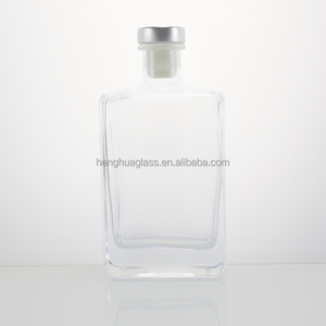 Offre Spéciale – Bouteille en Verre Carrée Plate de 200 ml (20 cl) pour Tequila, Liqueur, Whisky, Rhum, Vodka, <span class=keywords><strong>Spiritueux</strong></span> <span class=keywords><strong>et</strong></span> Café Infusé à Froid avec Bouchon en Liège - Product Image 4