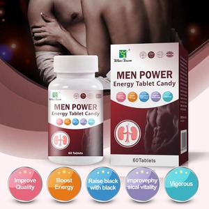 Pour les comprimés d'énergie d'herbe pour hommes adultes Bonbons-Soulager la fatigue et le stress 60 pièces par bouteille - Product Image 4