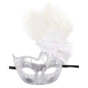 Costume Masquerade maschera Halloween Mardi Gras Cosplay Party Masque Costume da donna maschere di piume - Product Image 6