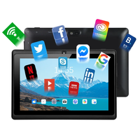 Tablette 7 pouces Google Android 11/12/13 Tab 3500mAh/ 3.7V Tablette pour enfants 1024x600 Pixels IPS G + P Écran