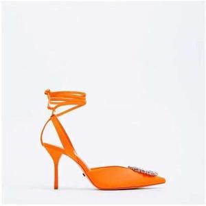 Nouvelles sandales romaines d'été pour femmes à bout pointu et talon aiguille avec bride, chaussures pour femmes - Product Image 2