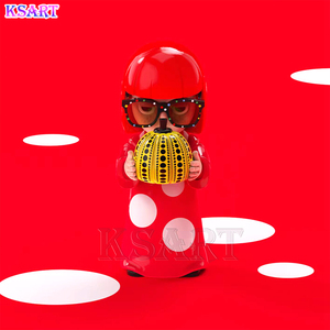 Sculpture d'art de citrouille à pois <span class=keywords><strong>Yayoi</strong></span> Kusama, leader des tendances, figurine décorative, poupée artisanale, cadeaux faits à la main, artisanat en résine - Product Image 6