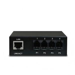 Multiplexer in Fibra RJ11 a 4 Voci, Convertitore da Linea Telefonica a Fibra, Multiplexer PCM Ethernet GE a 4 Voci su Fibra - Product Image 3