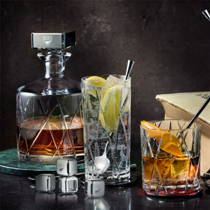 Verre à <span class=keywords><strong>whisky</strong></span> en cristal transparent sans plomb, style nordique Danemark CITY, effet d'ombre artistique, 340 ml, pour bar et soirée - Product Image 5